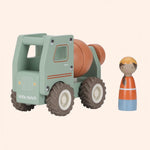 0030085 houten cementwagen groen essentials