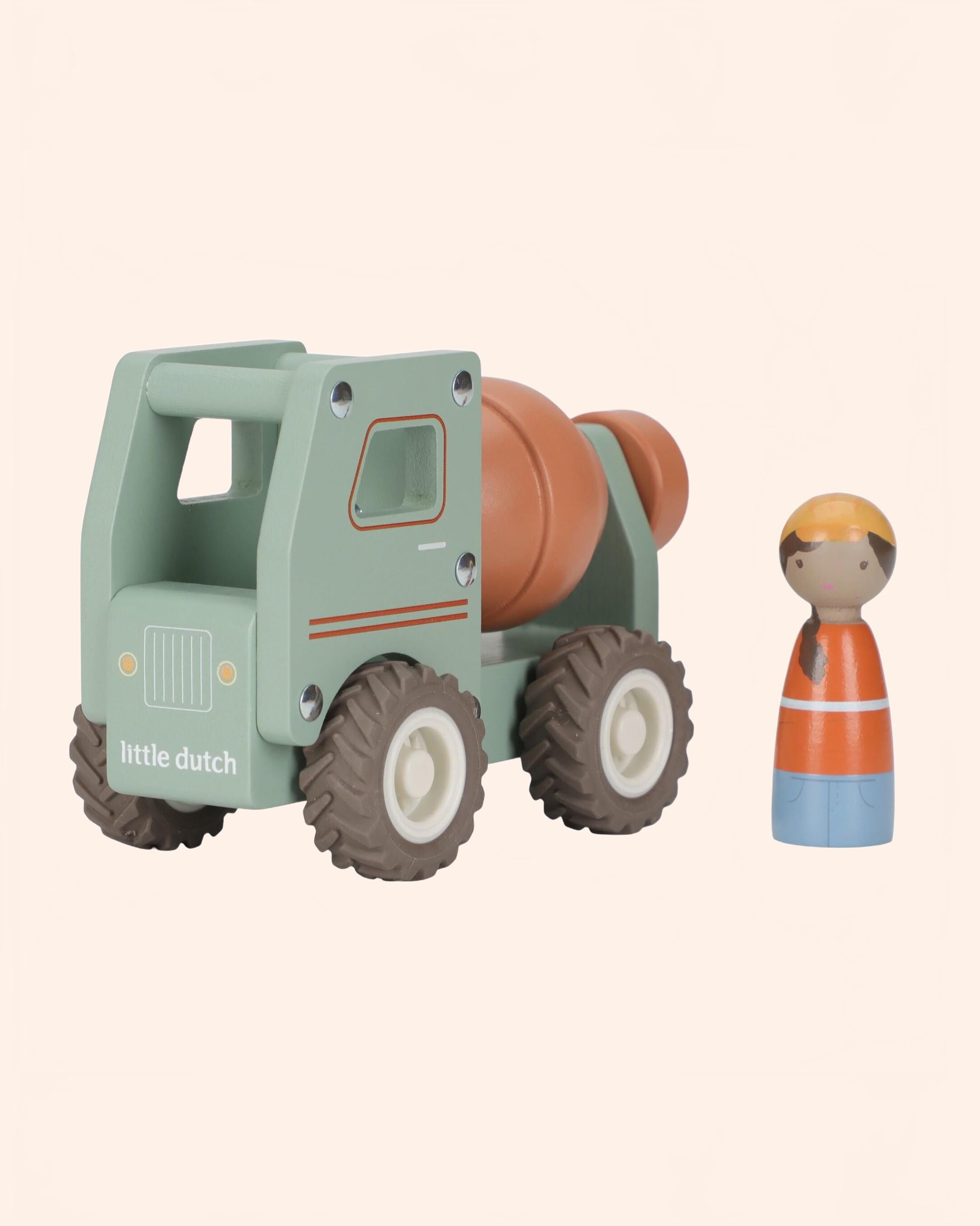 0030085 houten cementwagen groen essentials