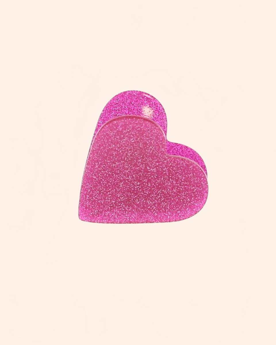 35108 pince glitter coeur pink bd01