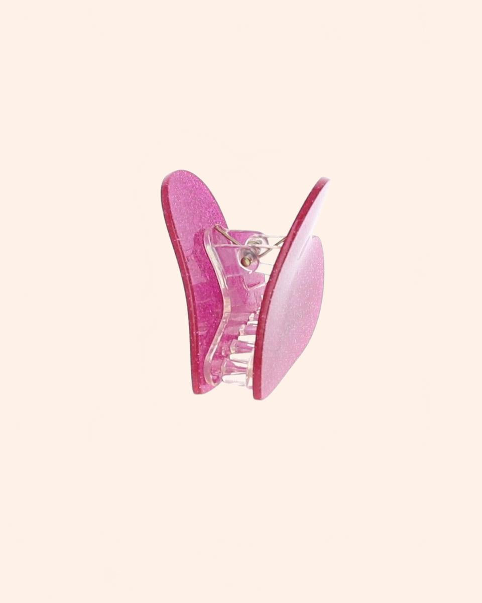 35108 pince glitter coeur pink bd02