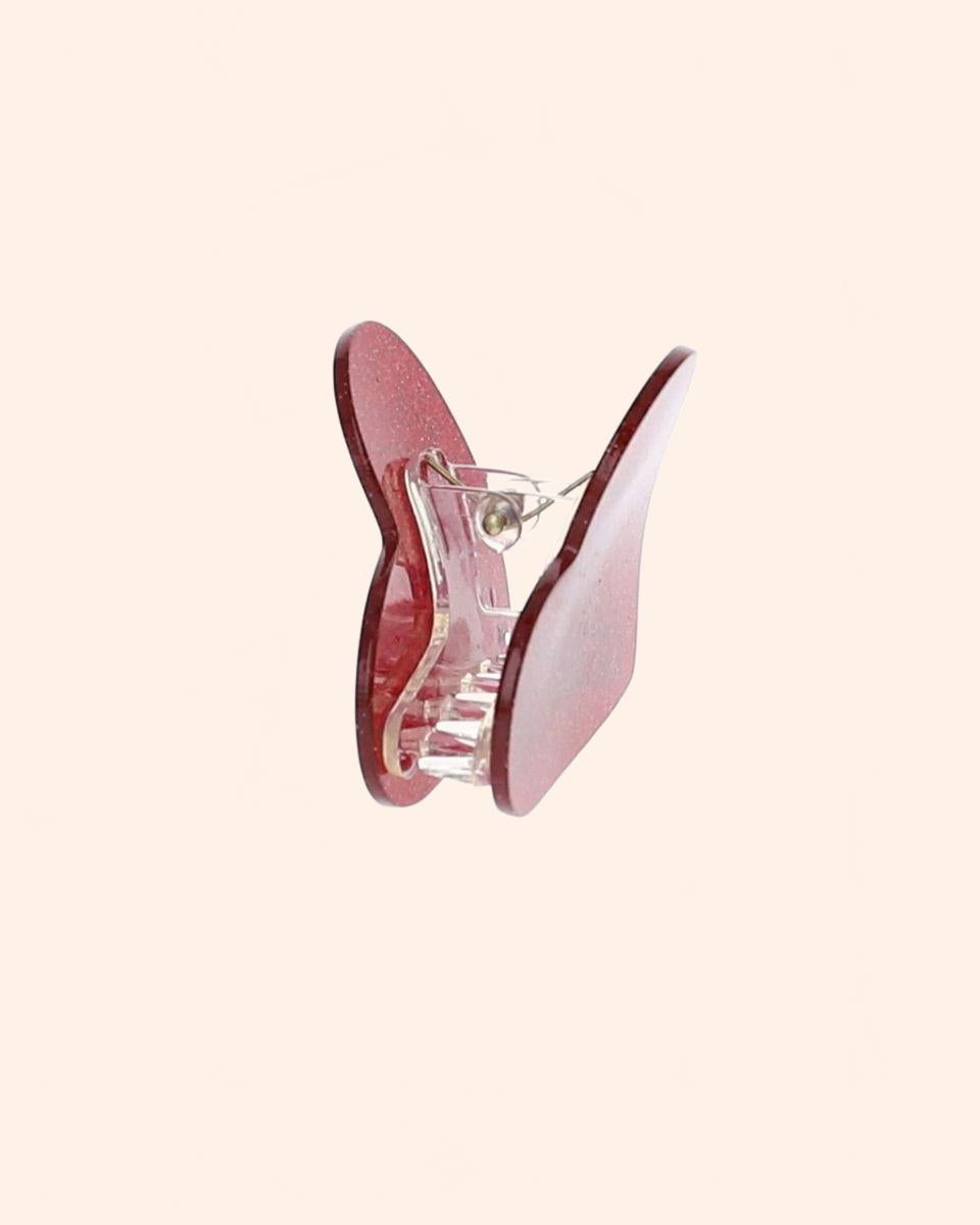 35109 pince glitter coeur rouge bd02