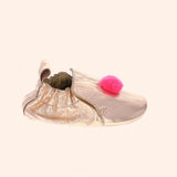 35231 chaussons rame pompon fluo 0 6m bd04 3