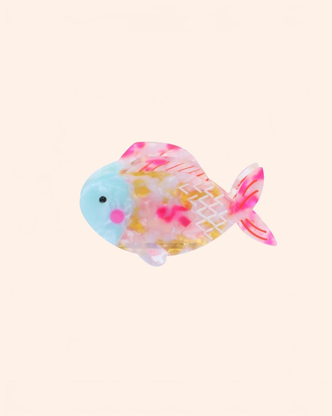 36990 pince cheveux poisson multicolore bd01