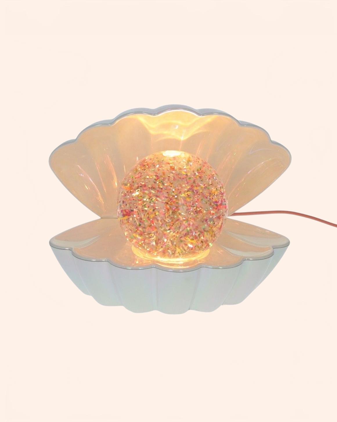 37197 lampe coquillage nacree paillettes 8 