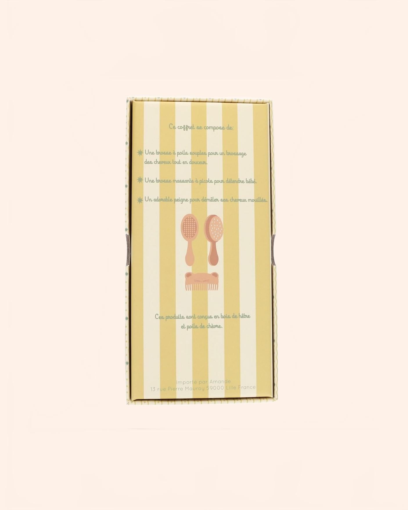 38275 coffret bebe brosses peigne petite souris bd05