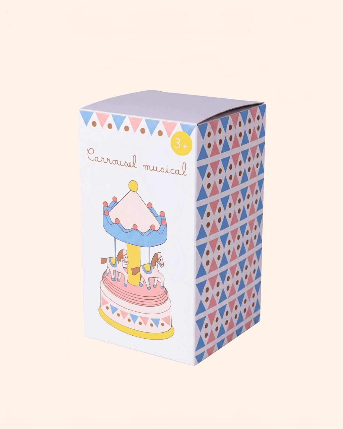 38689 carrousel musical chevaux boite
