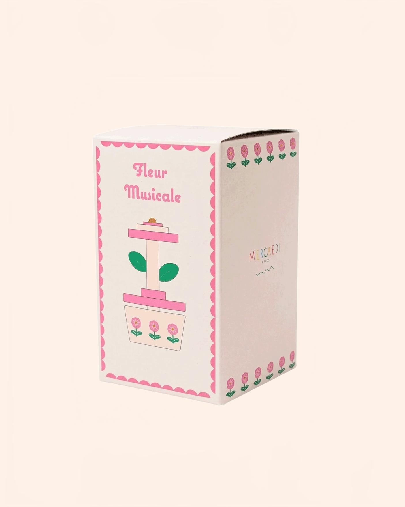 38691 fleur musical joli paon boite