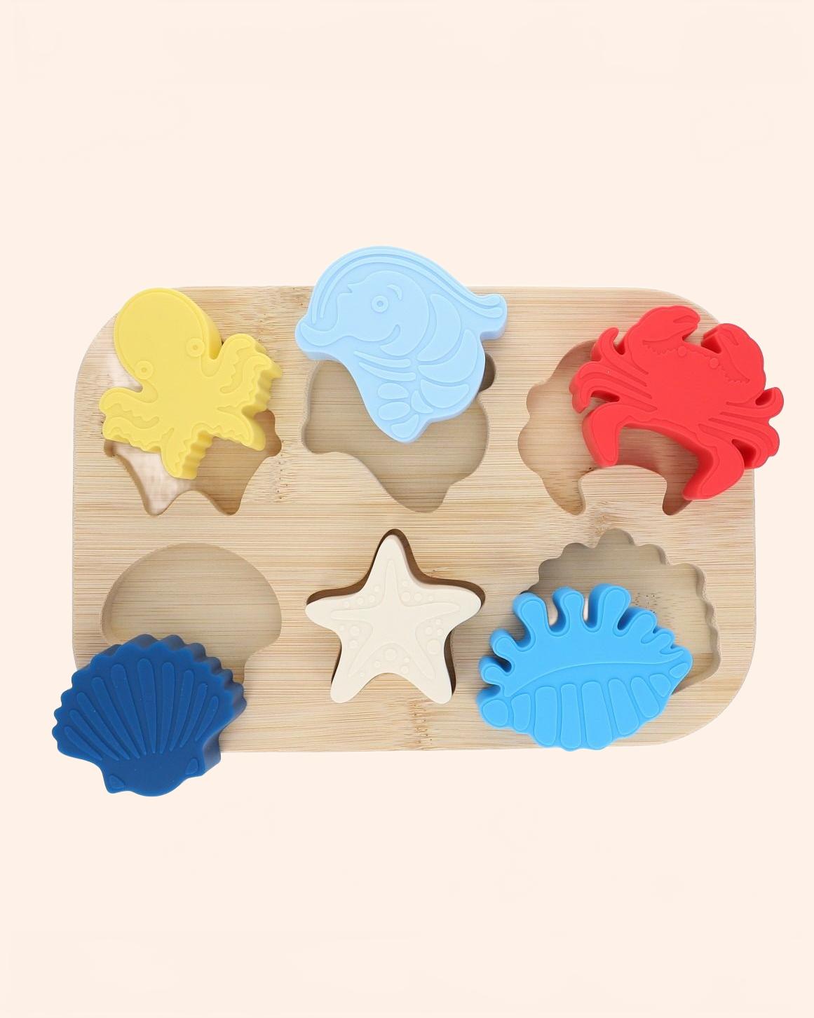 38814 puzzle silicone bois animaux petit matelot bd03