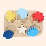 38814 puzzle silicone bois animaux petit matelot bd03