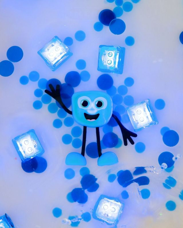 4 cubes lumineux blair bleu 2