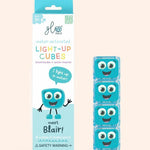 4 cubes lumineux blair bleu