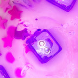 4 cubes lumineux lila violet 2