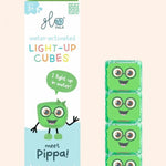 4 cubes lumineux pippa vert