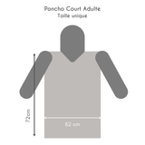 Taille Poncho court adulte 1