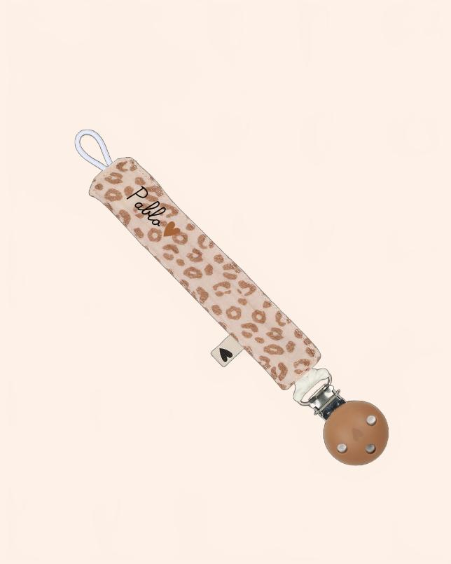 attache tetine gaze leopard