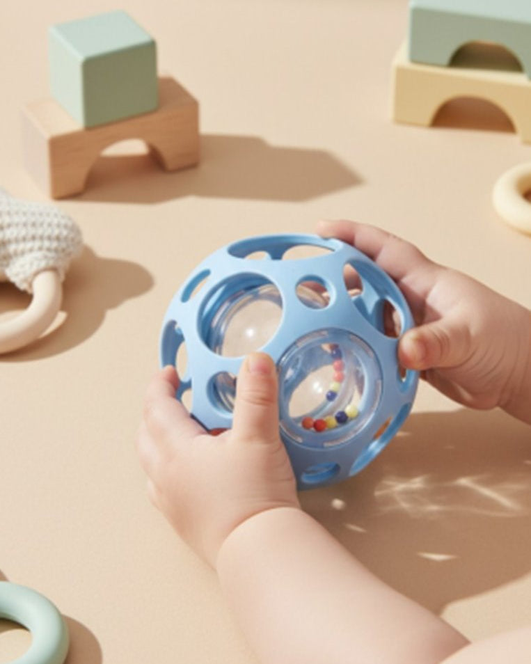 balle sensorielle bleue little l125
