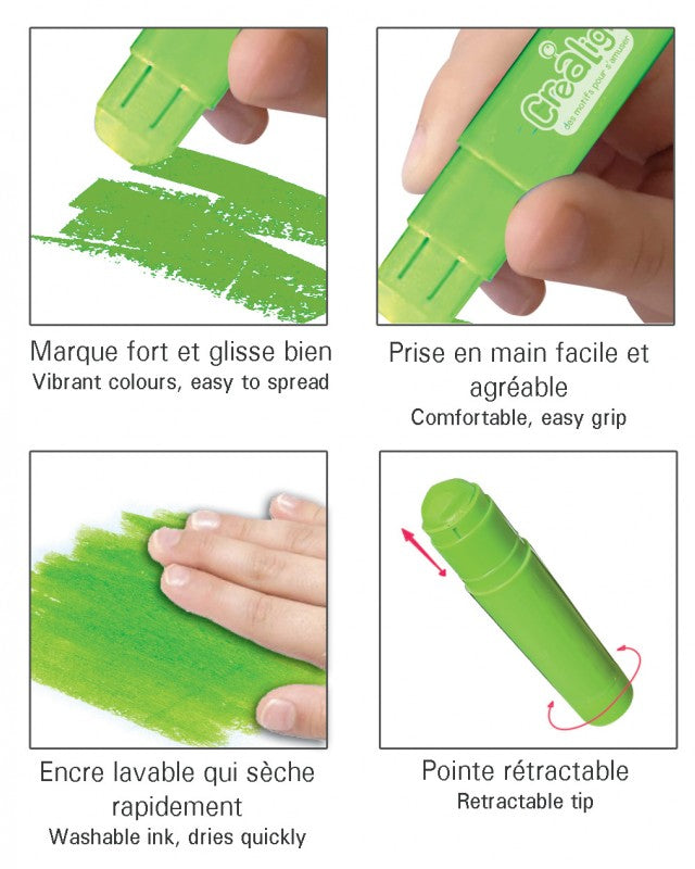 batons de gouache