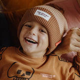 bonnet color block coffee enfants bebes cool kids only hello hossy 306529