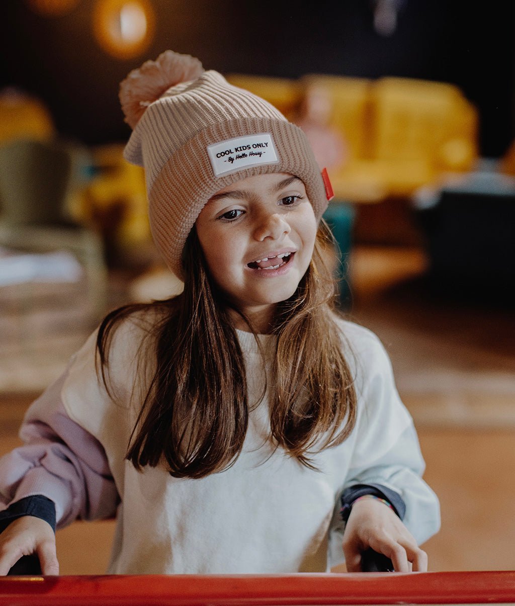bonnet color block coffee enfants bebes cool kids only hello hossy 870891