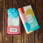 bonnet enfants bebes avec pompon doublure polaire creme rose hello hossy 1