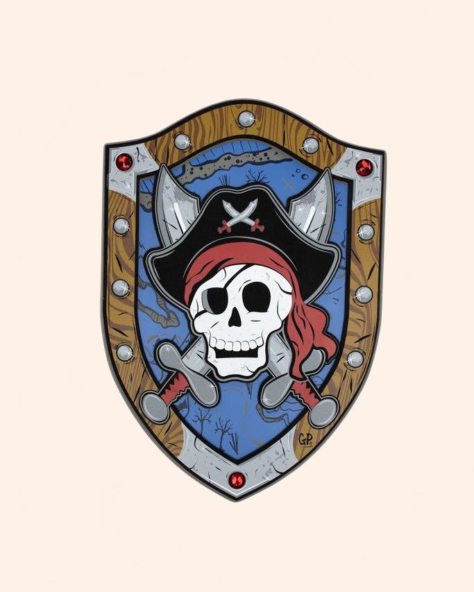 bouclier pirate captaine skully en mousse great pretenders