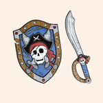 bouclier pirate captaine skully en mousse great pretenders