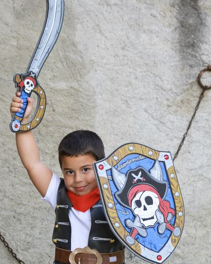 bouclier pirate captaine skully en mousse great pretenders