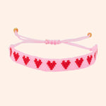 bracelet coeurs   atelier wagram   rose coeurs rouges rouge coeurs roses dore coeurs rouges dore coeurs blancs 3