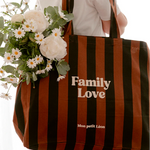 cabas XXL raye marron fonce family love 1 1 b64ed35b 4f8d 47af 8328 3a69f1719009