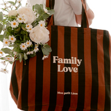 cabas XXL raye marron fonce family love 1 1 b64ed35b 4f8d 47af 8328 3a69f1719009