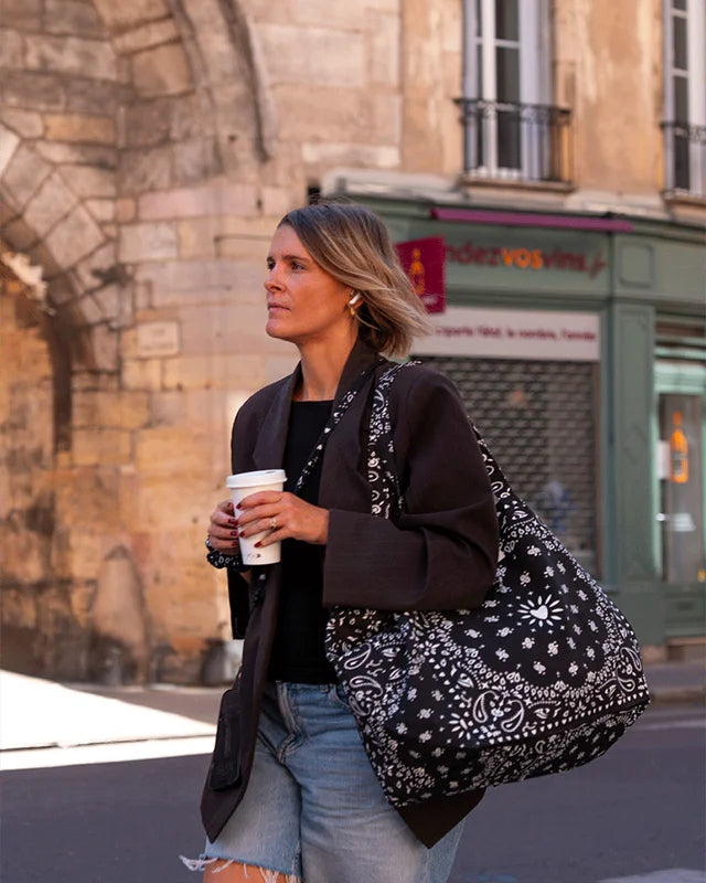 cabas xxl bandana noir 3