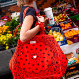 cabas xxl bandana rouge mon petit leon 1