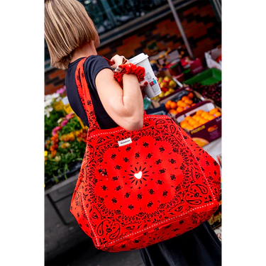 cabas xxl bandana rouge mon petit leon 2