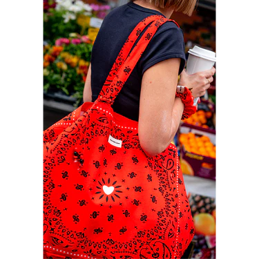 cabas xxl bandana rouge mon petit leon 4