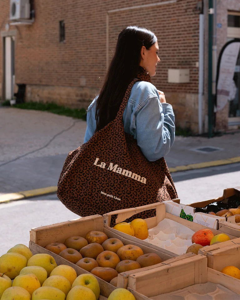 cabas xxl la mamma leopard marron 5