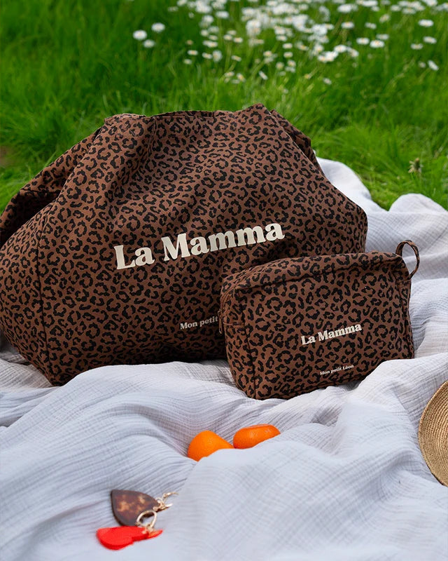 cabas xxl la mamma leopard marron 6