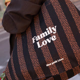cabas xxl rayures noir family love 2