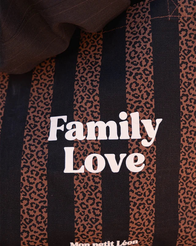 cabas xxl rayures noir family love 4