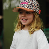 casquette enfants bebes visiere courbee imprime leopard 7 hello hossy
