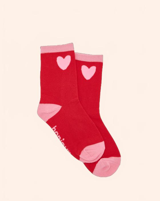 chaussettes enfant rouge rose 20 282 29