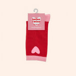 chaussettes enfant rouge rose