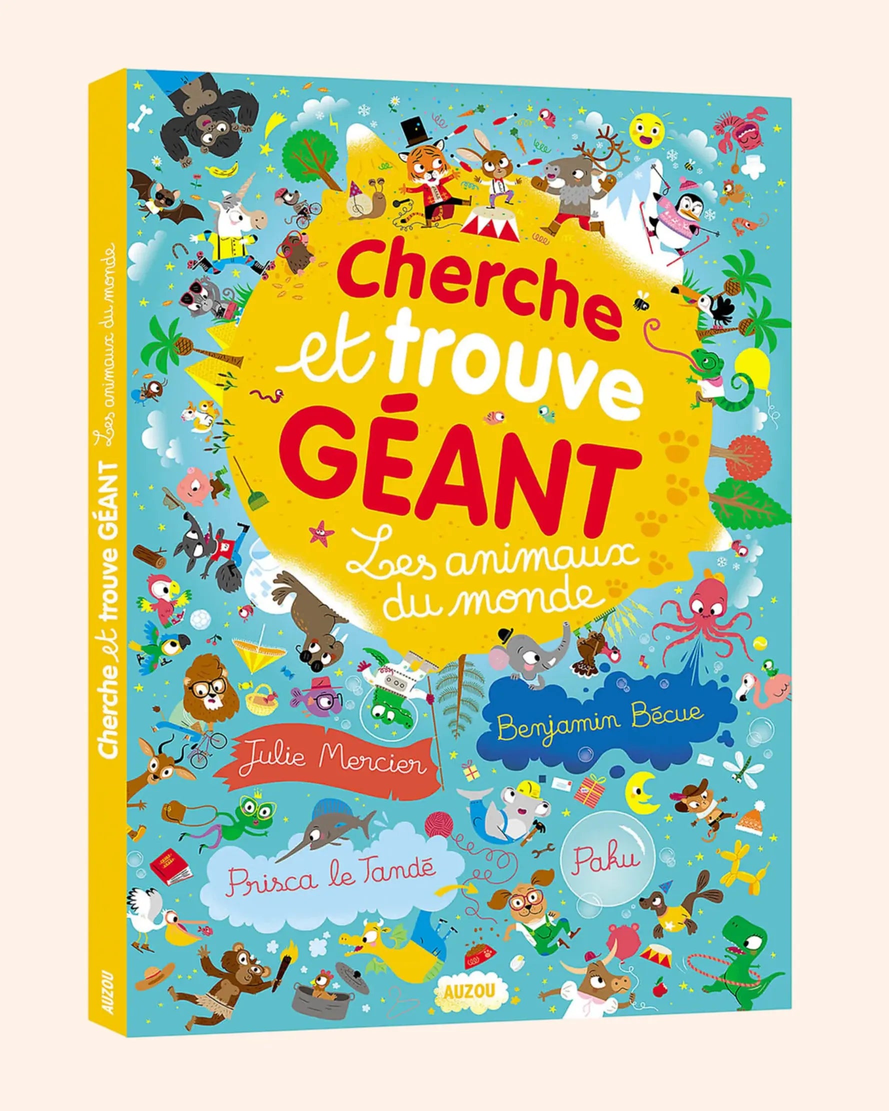 cherche et trouve geant   les animaux du monde   auzou 1