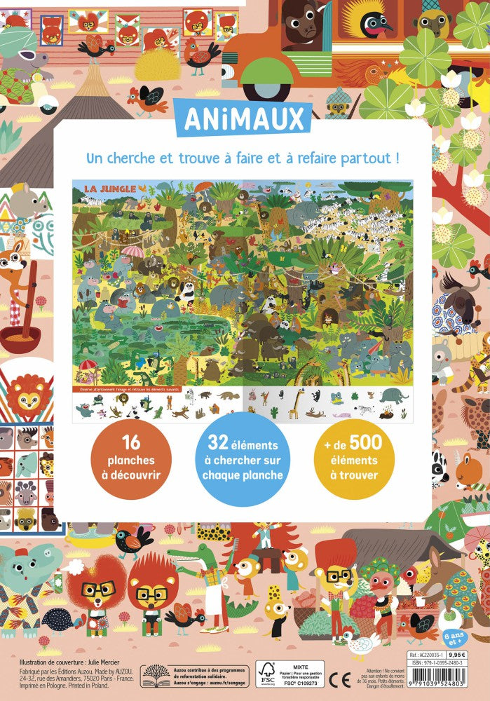 cherche trouve animaux   auzou 4