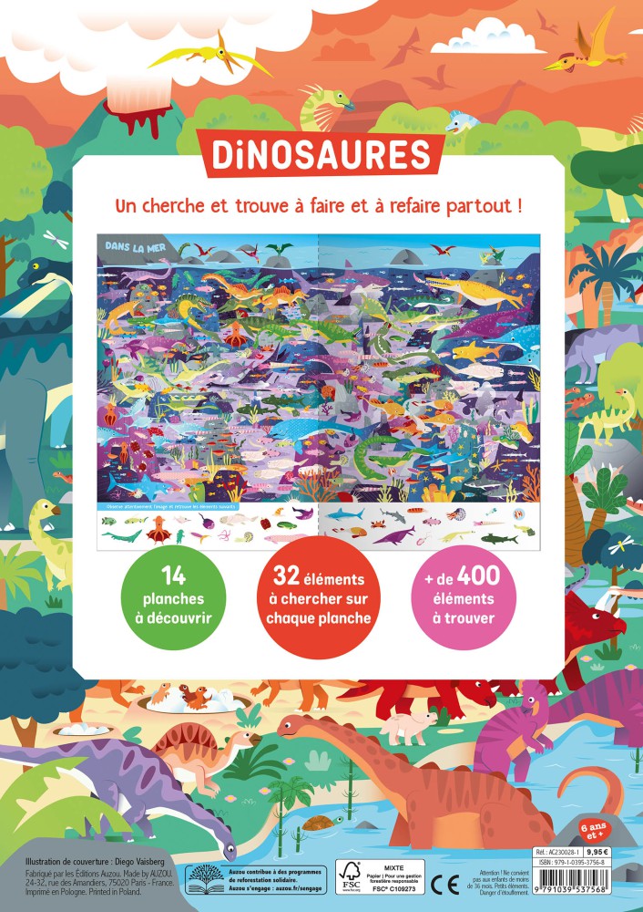 cherche trouve dinosaures   auzou 4