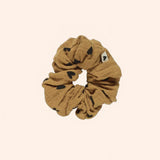 chouchou gaze coeurs camel