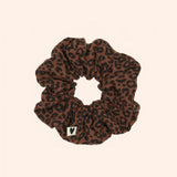 chouchou gaze leopard marron