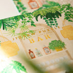 cocktail bar jigsaw puzzle box detail