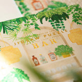 cocktail bar jigsaw puzzle box detail