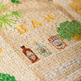 cocktail bar jigsaw puzzle illustration