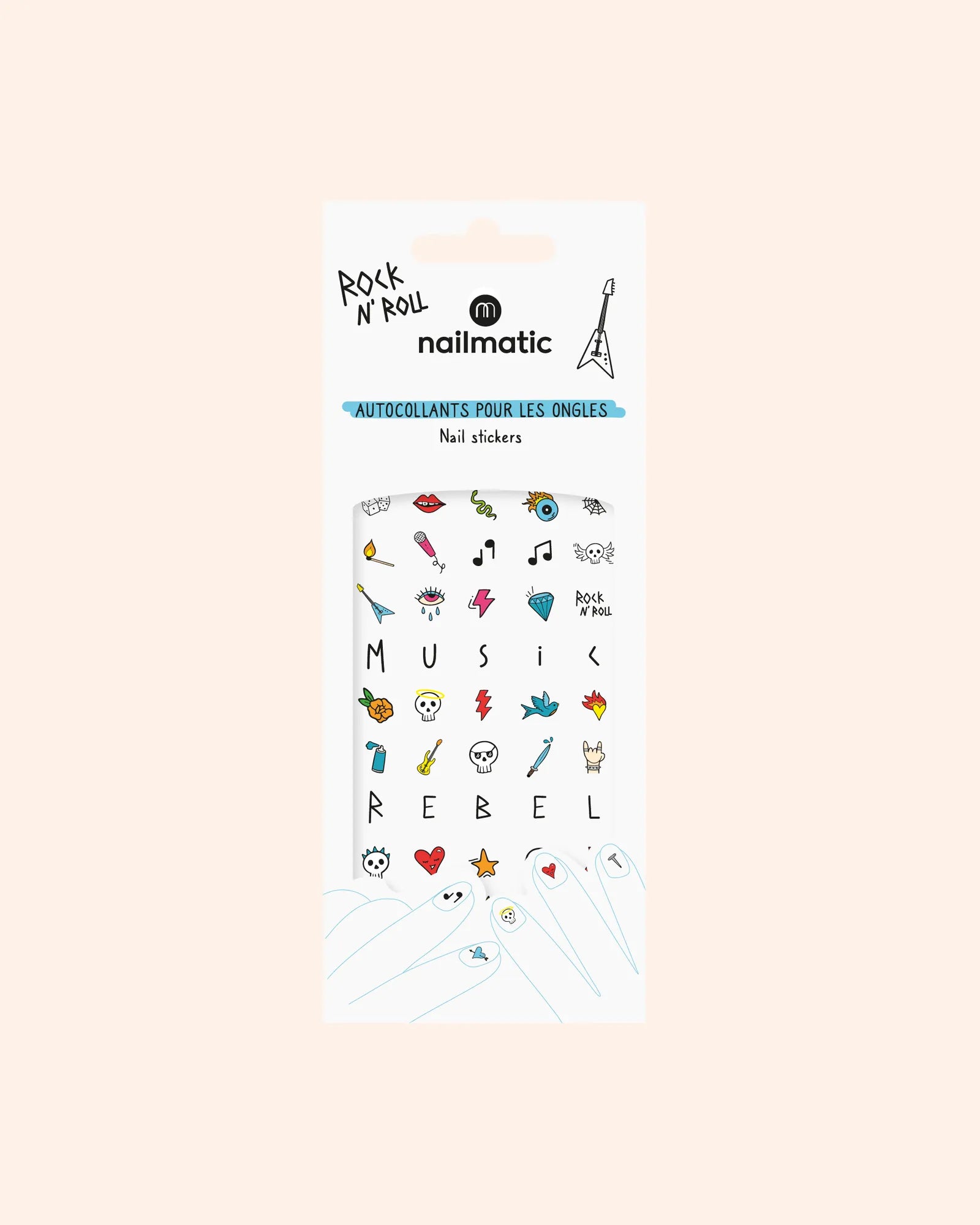 coffret de 2 vernis 24 stickers ongles enfant   pop   nailmatic 2